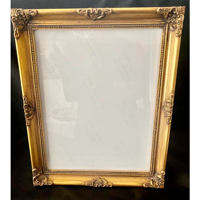 Late 20th Century Vintage Carr Frame Ornate Baroque Gold Gilt Style Wood Frame - 8x10. For Sale - Image 5 of 15
