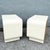 Postmodern Cream Gloss Laminate Waterfall Nightstands - A Pair For Sale In West Palm - Image 6 of 8