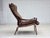 Vintage Scandinavian Lounge Chair in Leather, 1970s For Sale - Image 6 of 18