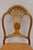 Art Deco Vintage Joerns Bros Art Deco Walnut Fan Back Vanity Side Chair For Sale - Image 3 of 10