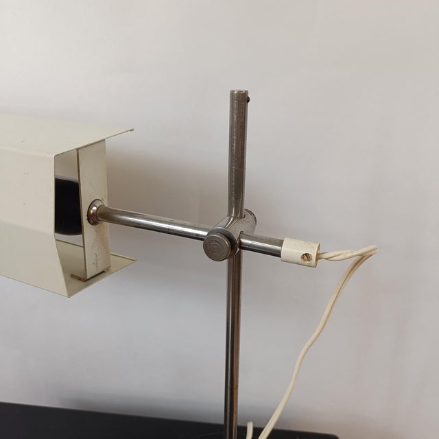 Black Mid-Century Table Lamp from VEB Leuchtenbau Lengefeld, 1960s For Sale - Image 8 of 10