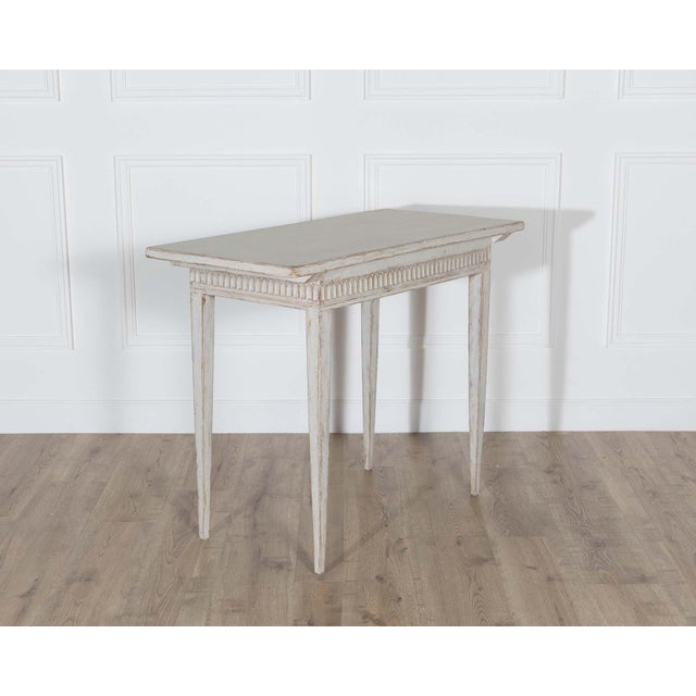 19th Century 19th Century Swedish Gustavian Painted Side Table For Sale - Image 5 of 8