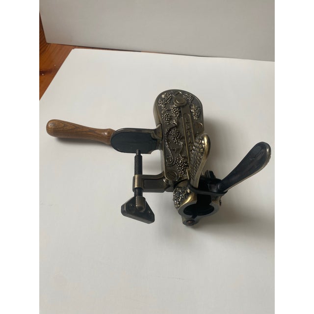 1990s Vintage Rogar Estate Wine Bottle Opener Grape Vine Ornate Details For Sale - Image 5 of 10