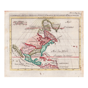 1729 Chatelain Map "L'Amerique Septentrionale..." (North America)