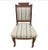 Antique Victorian Striped Upholstered Chairs, Circa 1890s For Sale - Image 9 of 9
