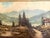 Cabin Large VTG Alpine Mountain Landscape Oil Painting European Cabin Framed Signed For Sale - Image 3 of 15