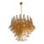 Clear and Gold Petali-Selle Murano Glass Chandelier by Simoeng For Sale - Image 10 of 10