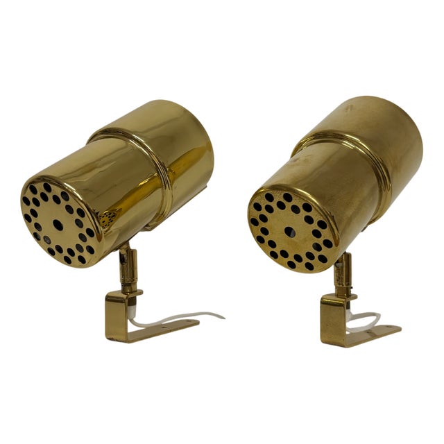 Brass Wall Lights by Hans-Agne Jakobsson, 1960s, Set of 2 For Sale