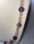 Mid 20th Century Rose Quartz and Amethyst Knotted Bead Necklace For Sale In Los Angeles - Image 6 of 7