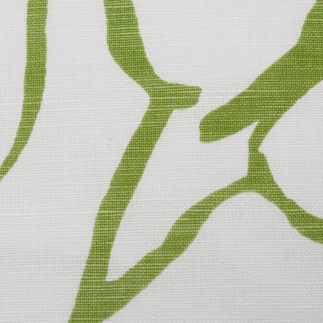 Contemporary Contemporary Schumacher Solandra Vine Pillow in Leaf For Sale - Image 3 of 6