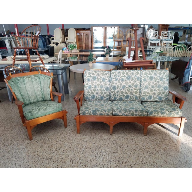 1950s Vintage Western Cowboy Monterrey Ranch Style Couch & Easy Chair For Sale - Image 13 of 13