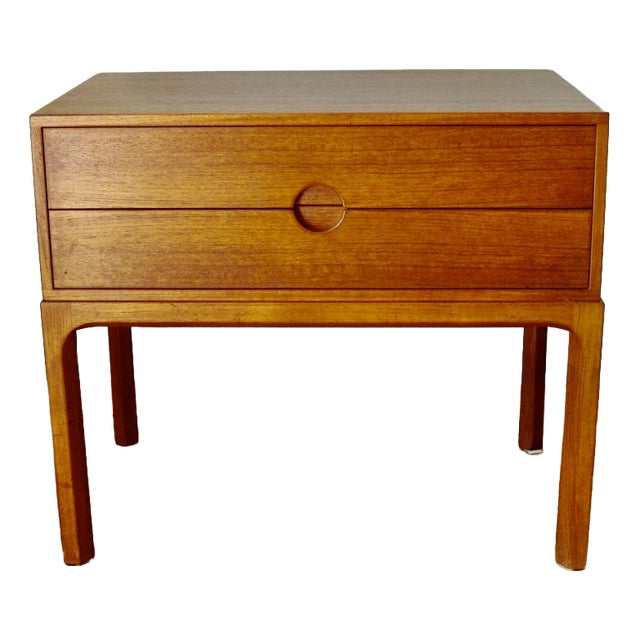 Model 384 Bedside Table in Teak by Kai Kristiansen for Aksel Kjersgaard, 1960s For Sale