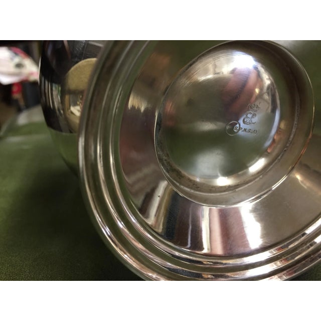 Antique Etched Silver Vase For Sale - Image 10 of 10