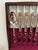 An elegant 52-piece silverplate flatware set by 1847 Rogers Bros in the Eternally Yours pattern. Floral ornament and...