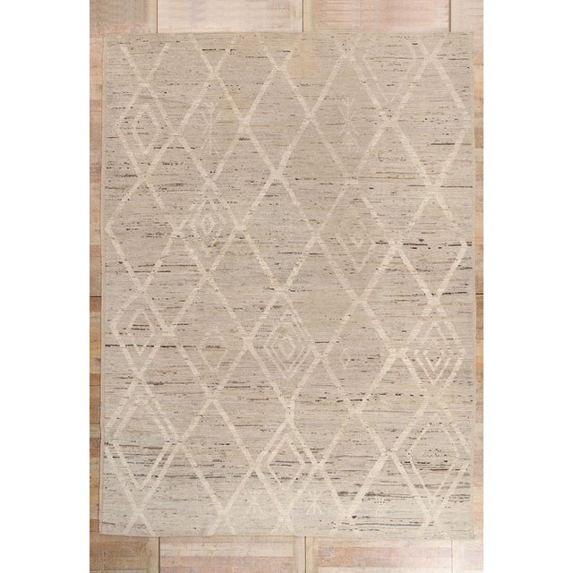 Organic Modern Moroccan Rug, 10'05 X 14'00 For Sale - Image 10 of 10