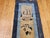 Chinese Antique Chinese Peking Runner, Hand-Knotted Wool, Ivory & Navy, 1880s, 2' x 10' For Sale - Image 3 of 9