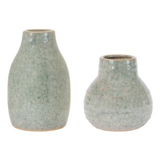 Speckled Glaze Stoneware Vase (Set of 2) For Sale