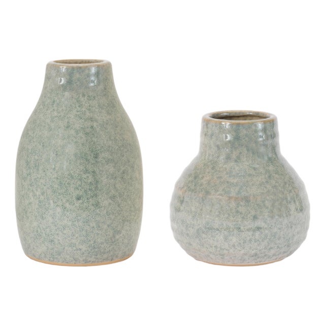 Speckled Glaze Stoneware Vase (Set of 2) For Sale
