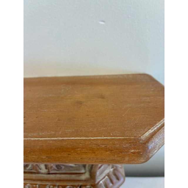 Vintage Carved Wood Wall Corbel Shelf With Classical Detailing For Sale - Image 9 of 12