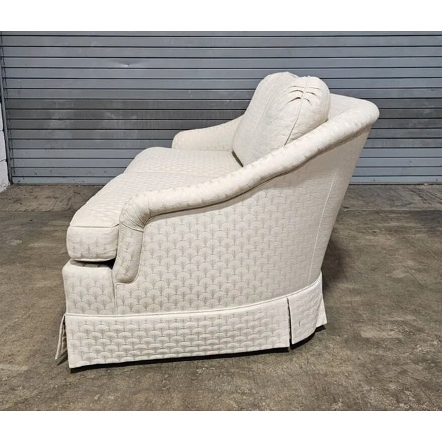 Late 20th Century Late 20th Century Baker Furniture Sofa Settee Two Cushions Upholstered in Designer Fabric High End For Sale - Image 5 of 8