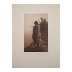Edward S. Curtis "Mohave Man" Original Vintage Photogravure on Gampi Tissue, 1907, Cardozo Collection