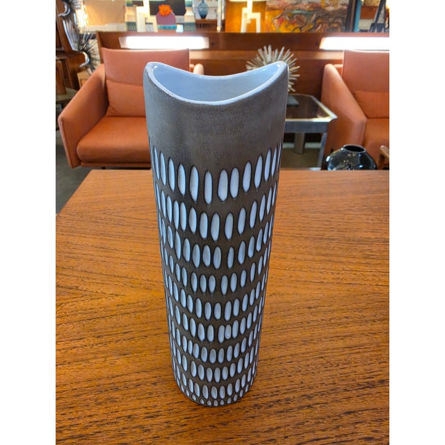 Gray 1960s Ingrid Atterberg for Uppsala, Stoneware Vase For Sale - Image 8 of 11