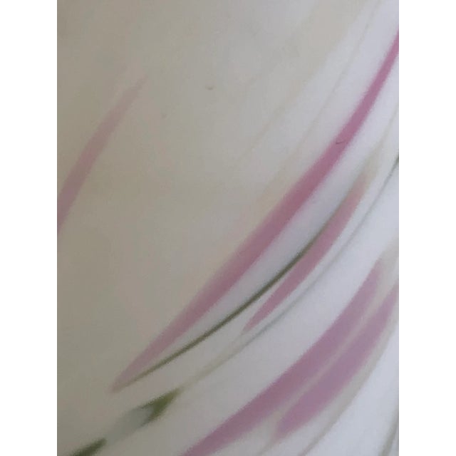 Murano Vintage Opaque Art Glass Vase For Sale - Image 4 of 6