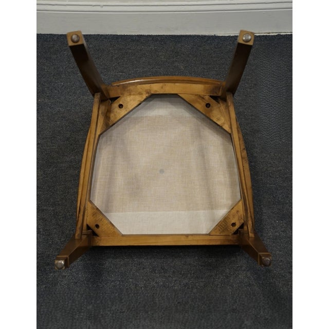 Brown High End Vintage Solid Cherry Italian Neoclassical Regency Revival Dining Side Chair For Sale - Image 8 of 8