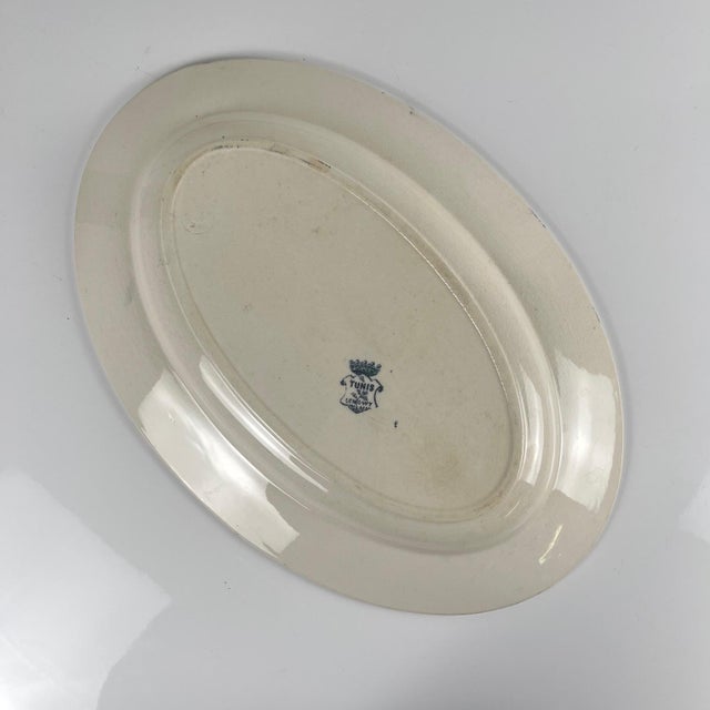 Oval Dish with Tunis Pattern by Longwy, 1890s For Sale - Image 4 of 14