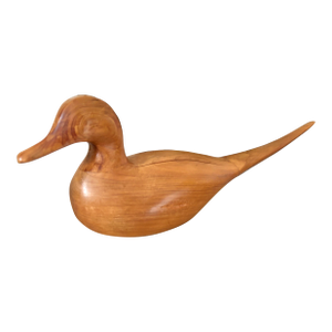 1971 Vintage Wooden Long-Tail Duck Decoy