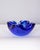 Blue submerged Murano glass ashtray, Italian design, 1970s.