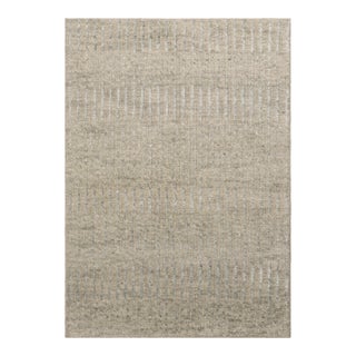 Rug & Kilim’s Contemporary Rug With Textural Design in Tonal Gray For Sale