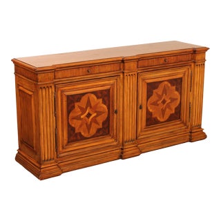 Early 21st Century Ethan Allen 'Lombard' Marquetry Inlaid Buffet Sideboard For Sale