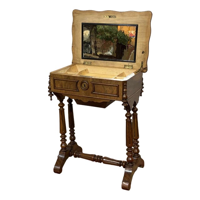 19th Century Walnut Dressing Table For Sale