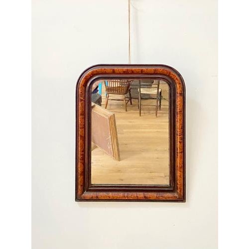 Louis Philippe Tortoiseshell Style Cushion Mirror, 19th Century For Sale - Image 6 of 6