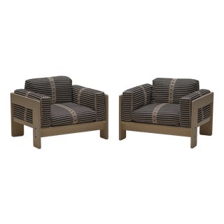 Bastiano Easy Chairs by Tobia & Afra Scarpa for Gavina, Italy, 1970s, Set of 2 For Sale