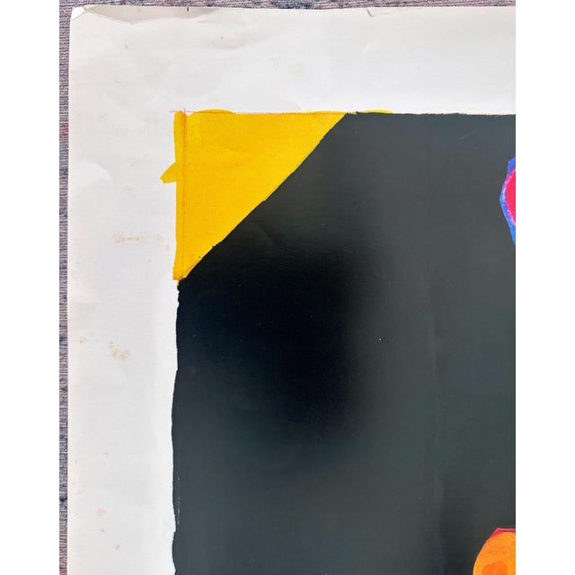 1970s Original Richard Lindner 'Spoleto 1974' Large Poster 45" X 34" For Sale - Image 5 of 12