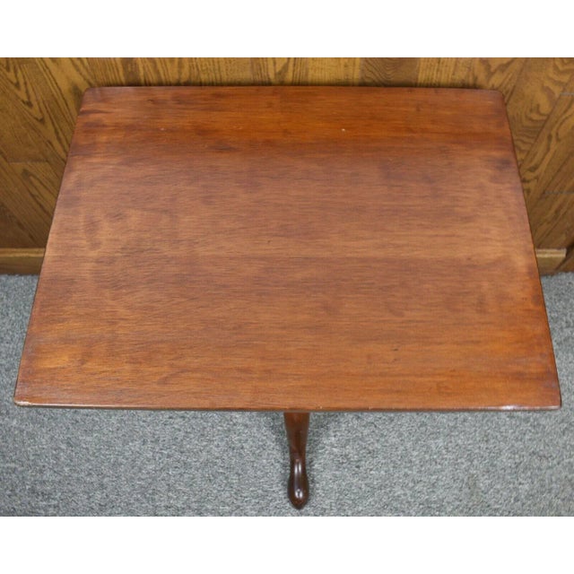 Late 20th Century Kittinger Williamsburg Mahogany Table Occasional Table Wa 1009 For Sale - Image 5 of 9