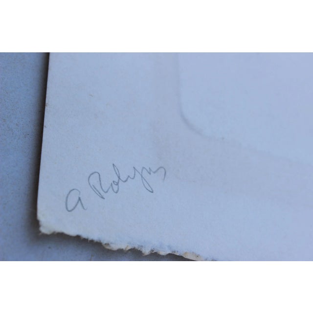 Mid-Century Modern 1960s Vintage Annette Robyns Etching Print For Sale - Image 3 of 8