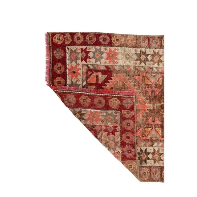 Mid 20th Century Mid 20th Century Vintage Wool Runner For Sale - Image 5 of 7