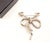 Chanel Chanel Gold CC Bow Ribbon Crystal Brooch For Sale - Image 4 of 4