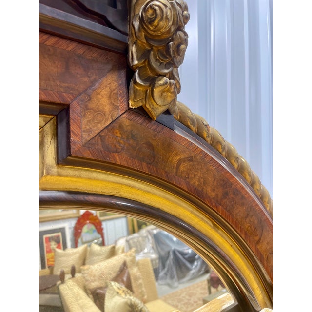 Chestnut Large Antique Pier Mirror For Sale - Image 8 of 12