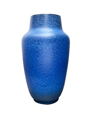 Large Mid-Century German Studio Pottery Blue Floor Vase from Bückeburg Keramik, 1960s