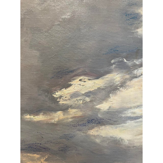 Carlo Follini, Pêcheurs à la marée basse, Oil on Canvas, Framed For Sale - Image 8 of 15