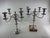 1970s New Pair of 1970s Silver Candelabra 5 Light For Sale - Image 5 of 18