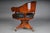 Antique English Chesterfield Captain's Desk Chair in Mahogany, 1830s For Sale - Image 15 of 18
