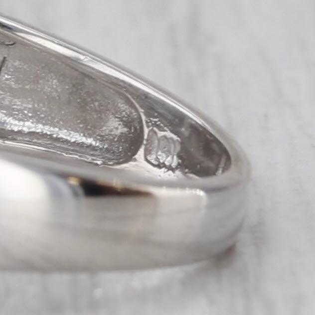 0.30ctw Diamond Bypass Ring 14k White Gold Size 7 For Sale - Image 4 of 8