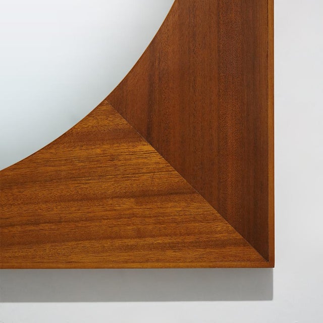 Vitnage Teak Wall Mirror, 1960s For Sale - Image 9 of 11