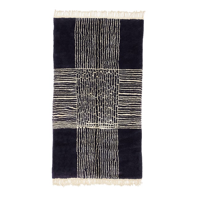Hand-Knotted Wool Rug by Azele Studio For Sale