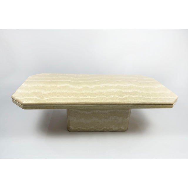 Vintage Travertin Coffee Table, 1970s For Sale - Image 4 of 7